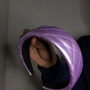 Metallic Purple Padded Headband